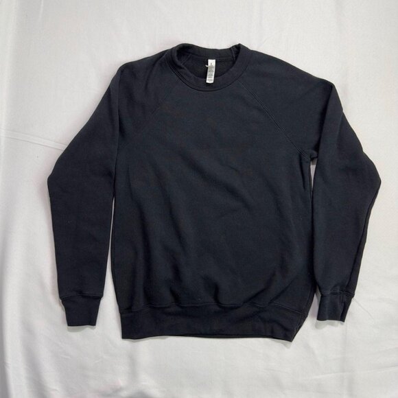 Bella+Canvas Tops - Bella+Canvas Sweatshirt Women's S Black Fleece Minimalist Cozy Casual